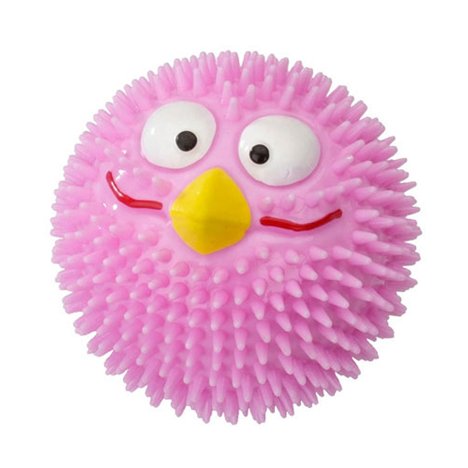 Hundleksak Gummi Lucky Bird Arom Jordgubbe Rosa 6,3cm