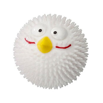 Hundleksak Gummi Lucky Bird Arom Vanilj Vit 6,3cm