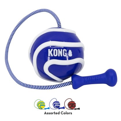 KONG Hundleksak Wavz Bunjiball Large Blå/Vit