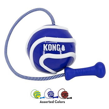 KONG Hundleksak Wavz Bunjiball Large Blå/Vit