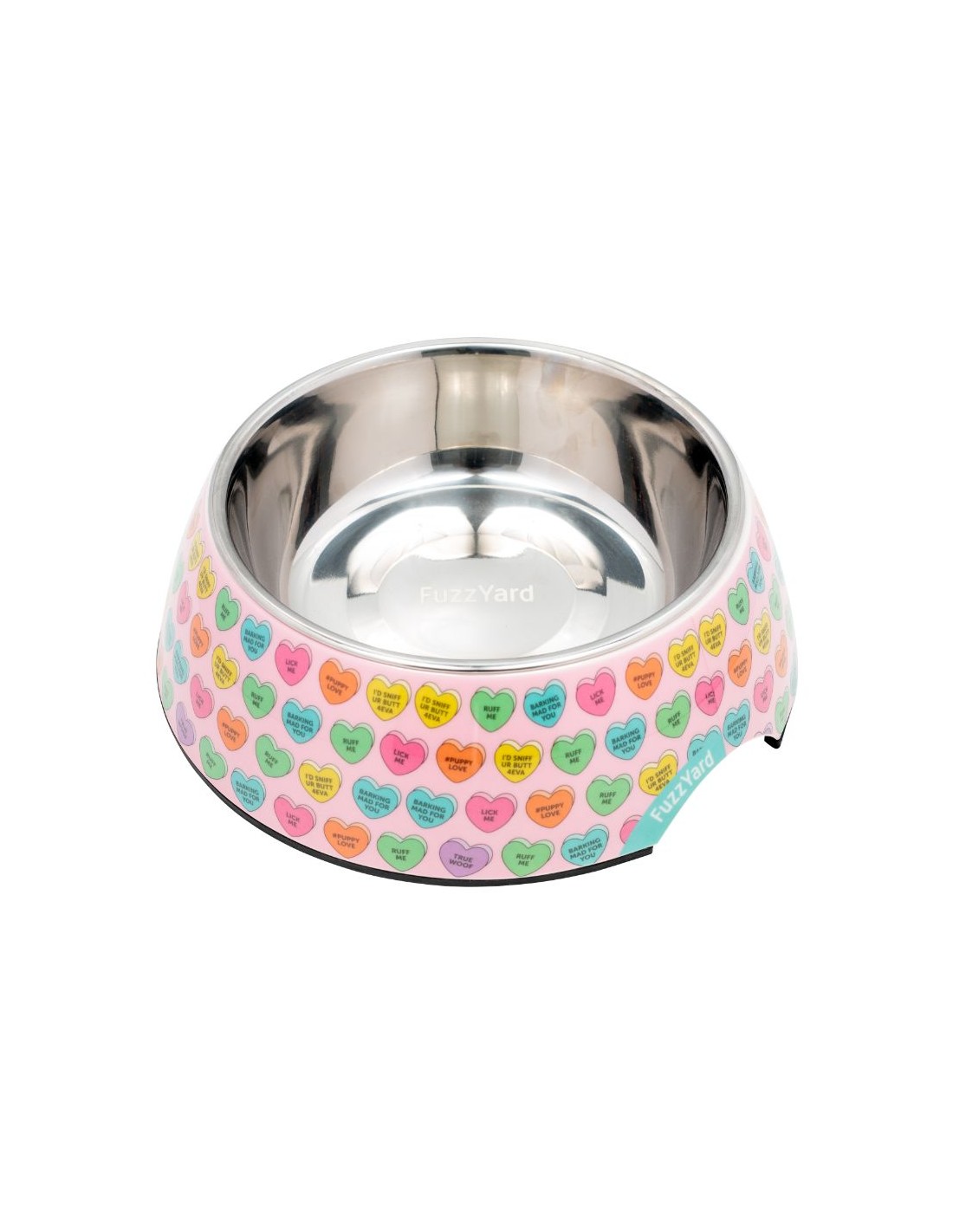 FuzzYard Candy Hearts Matskål Medium