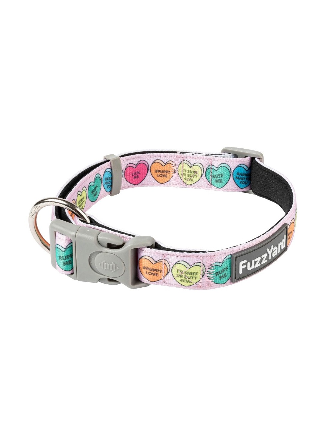 FuzzYard Candy Hearts Neoprene Halsband Large