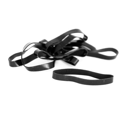 Jacson Siliconband Svarta ca. 500st. - 2