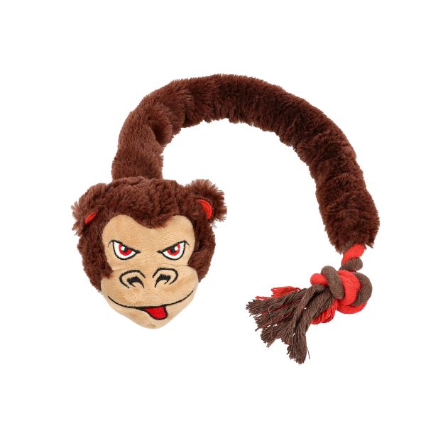 Dogman Hundleksak DevilMonkey Rep Brun 60cm 