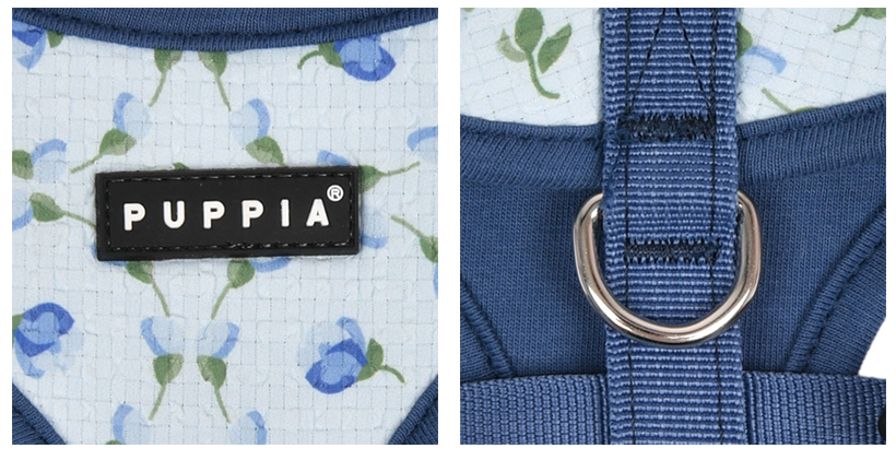 Puppia Sele Modell-A Florian Blå Small - 4