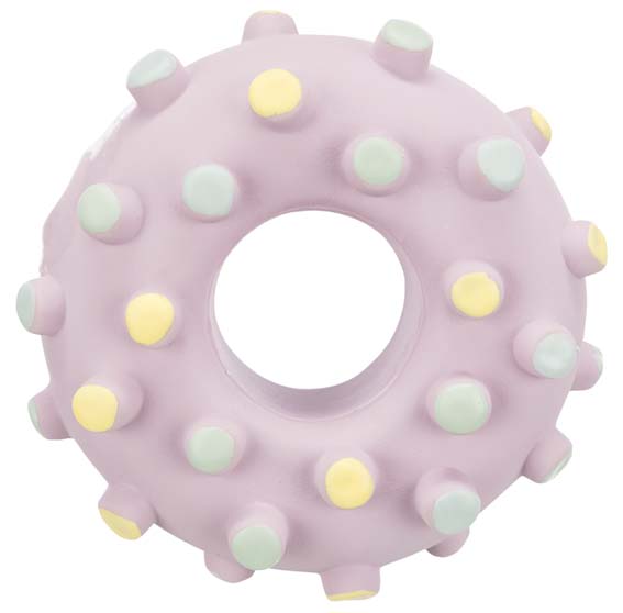 Trixie Junior Ljudlös Taggring Latex Ø 8cm Lila