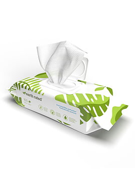 Earth Rated Compostable Wipes Unscented 100-pack OBS KORT DATUM!