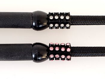 Jacson Ridspö Supergrip Strass Svart/Rosa 65cm
