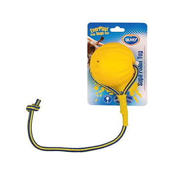 Duvo+ Hundleksak Supa Foam Boll Med Snöre 7cm Gul