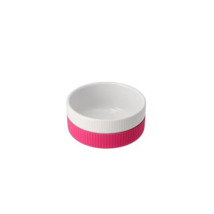 Dogman Keramikskål Soft Silikon Rosa 300ml