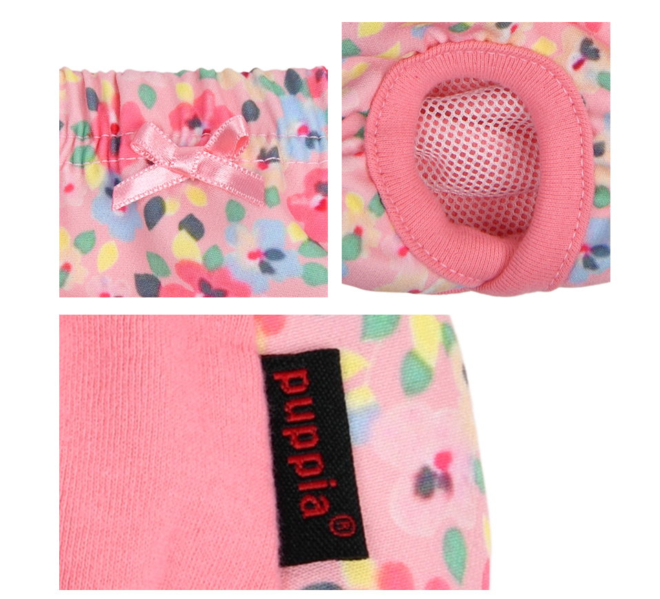 Puppia Tikskydd Spring Blossom Rosa - 3