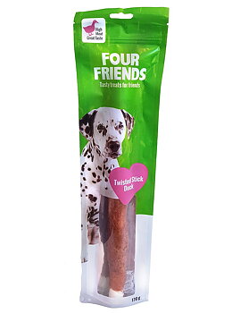 FourFriends Twisted Stick Duck 40cm 1-pack OBS UTGÅTT BÄST FÖRE DATUM!