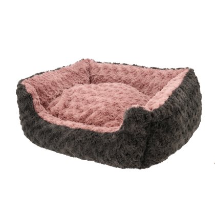 Dogman Bädd Supersoft Rektangulär Rosa/Grå Small - 3