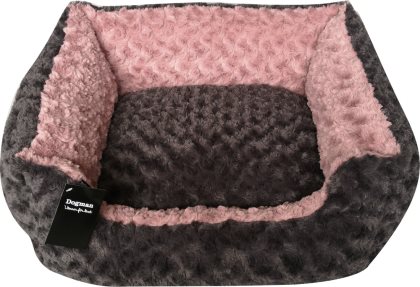 Dogman Bädd Supersoft Rektangulär Rosa/Grå Small - 2