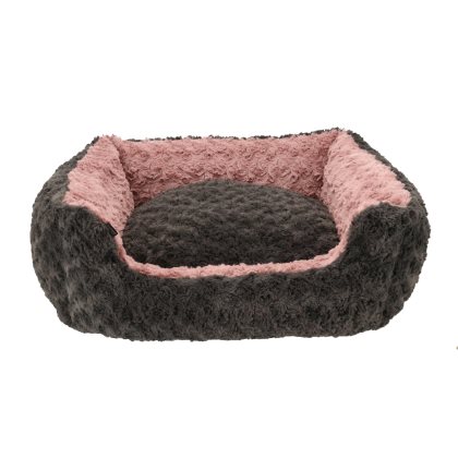 Dogman Bädd Supersoft Rektangulär Rosa/Grå Large - 6