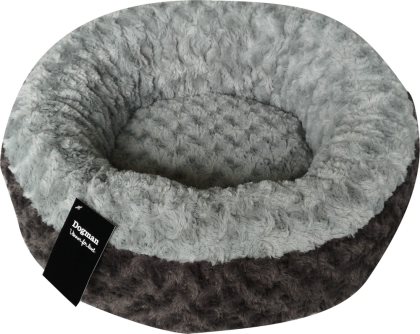 Dogman Bädd Supersoft Rund Turkos/Grå 