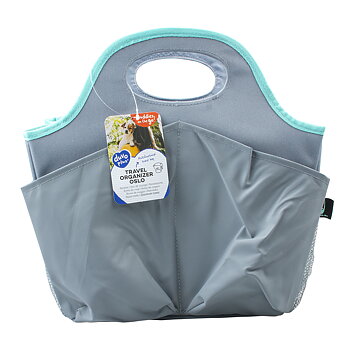 Duvo+ Tillbehörsväska Oslo Travel Organizer 35x24x24 Grå/Turkos