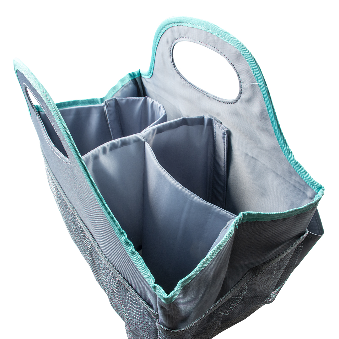 Duvo+ Tillbehörsväska Oslo Travel Organizer 35x24x24 Grå/Turkos - 2