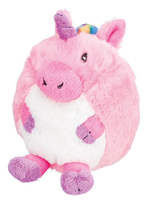 Trixie Rund Liten Plysch Enhörning 16cm Rosa