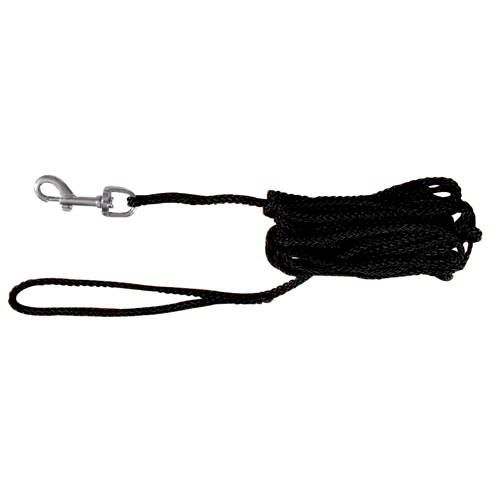 JollyPaw Svart Rund Nylon Spårlina 10 Meter