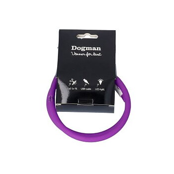 Dogman Blinkhalsband LED Lila 20-65cm 