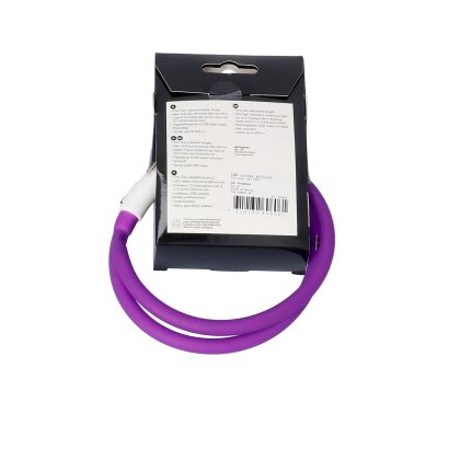 Dogman Blinkhalsband LED Lila 20-65cm  - 3