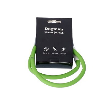 Dogman Blinkhalsband LED Grön 20-65cm