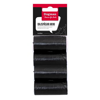 Dogman Bajspåsar Svart 4x20-Pack 