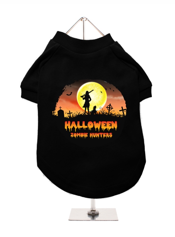 Urban Pup Hundtröja Halloween Zombie Hunters Svart