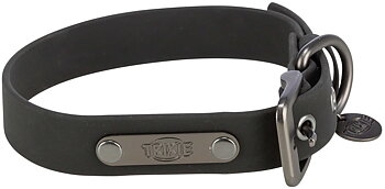 Trixie CityStyle PVC Halsband Medium 35-42cmx20mm Svart