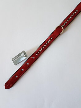 Nobby Halsband Crystal Single Röd 32 cm
