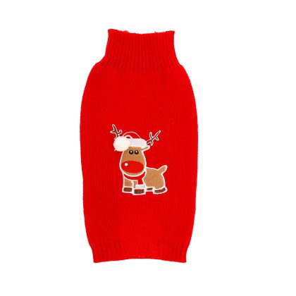 Dogman Stickad Tröja Julmotiv Ren 35cm