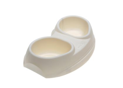 Comfy Matskål Space Dubbel Vit 2x200ml