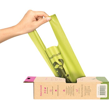 Biologiskt Nedbrytbara Bajspåsar Med Handtag Lavendel 120-Pack
