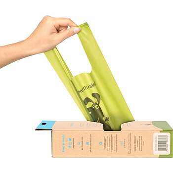 Biologiskt Nedbrytbara Bajspåsar Med Handtag Oparfymerad 120-Pack
