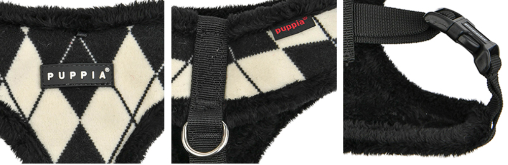 Puppia Jaden Sele Modell A Svart - 4