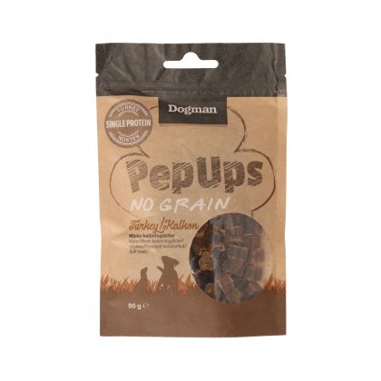 Dogman Pep Ups No Grain Kalkon 90 Gram 