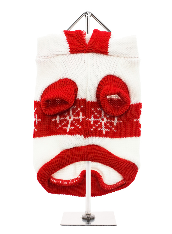 Urban Pup Snöflinga Stickad Huvtröja Vit  - 3