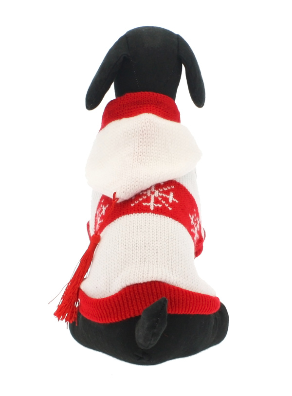 Urban Pup Snöflinga Stickad Huvtröja Vit  - 6