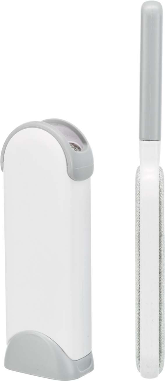 Trixie Kläd- och Textilborste Med Rensstation 33cm Vit/Grå - 6