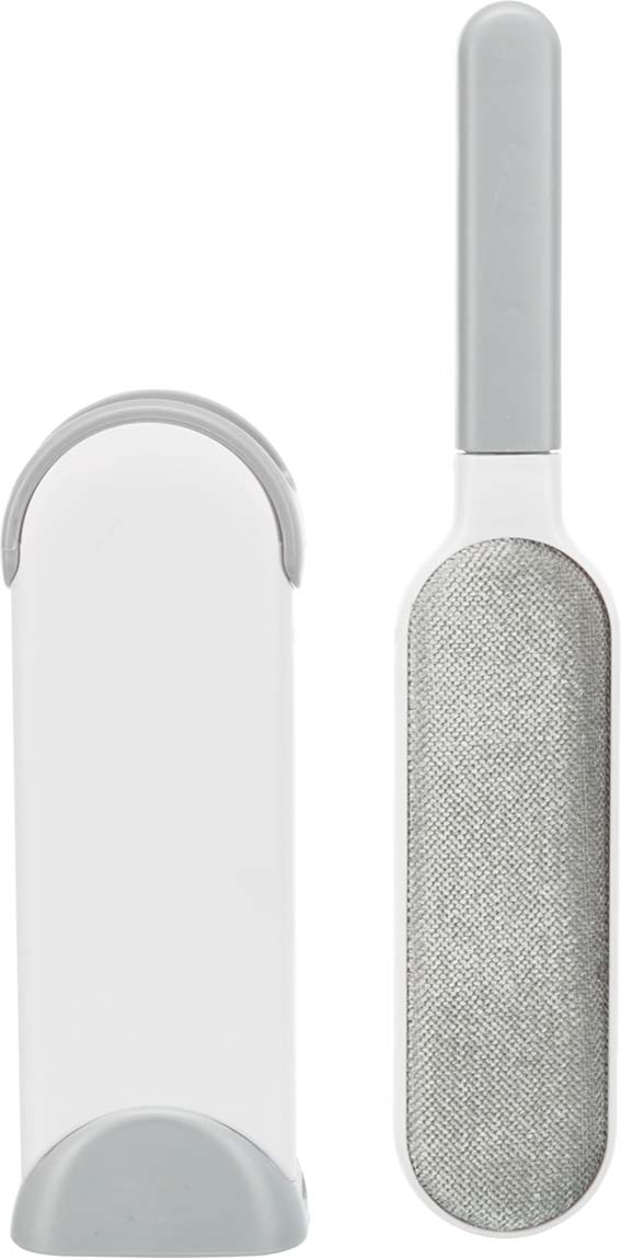 Trixie Kläd- och Textilborste Med Rensstation 33cm Vit/Grå