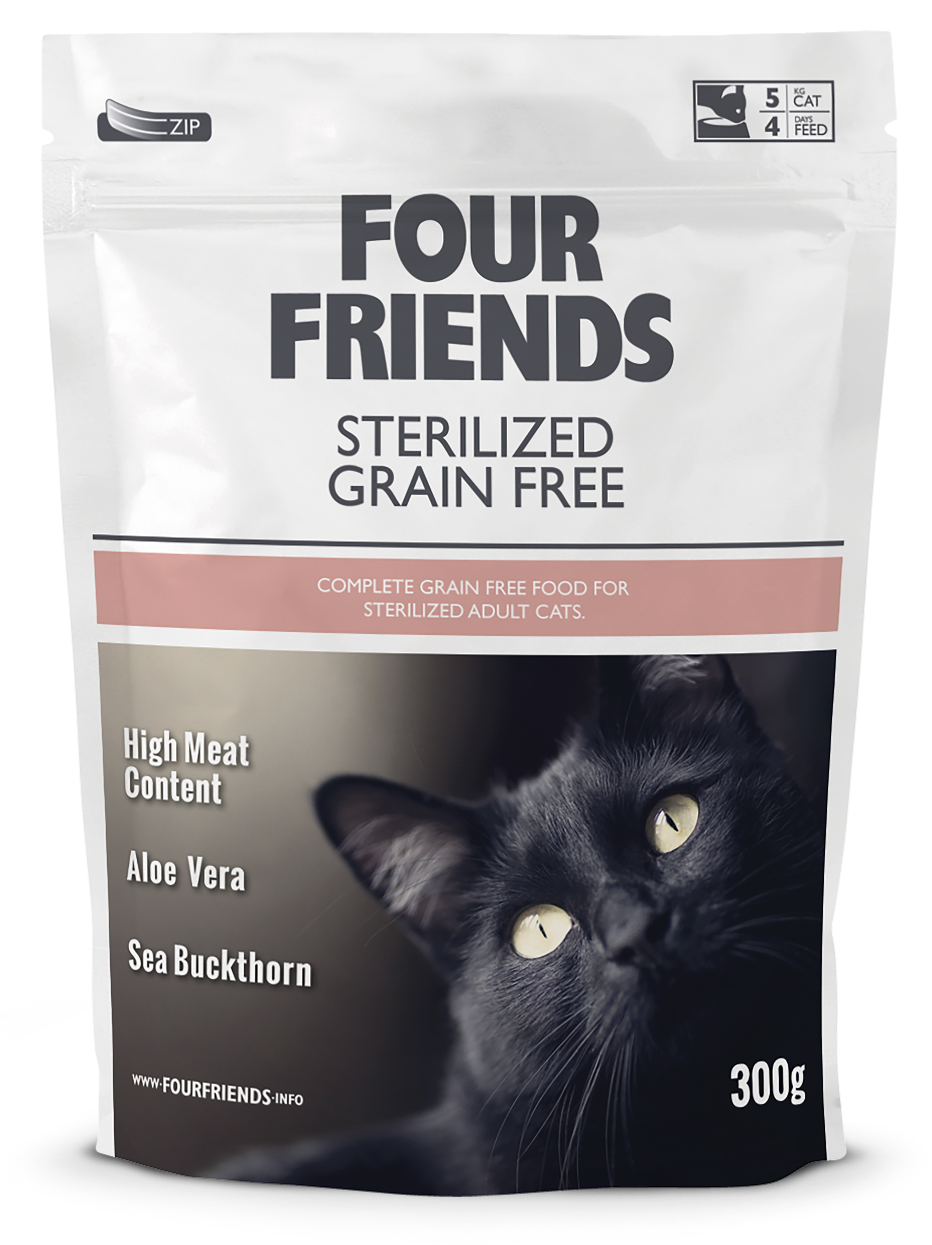 FourFriends Kattfoder Sterilized Grain Free 300 Gram