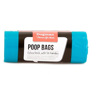 Dogman Bajspåse Knythandtag 60-Pack Turkos