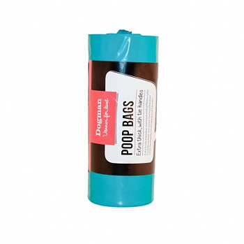 Dogman Bajspåse Knythandtag 60-Pack Turkos