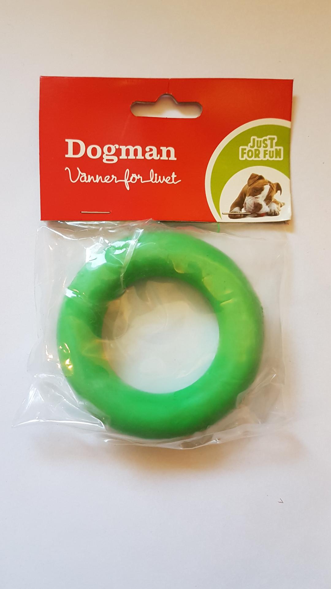 Dogman Gummiring 8,9cm Grön