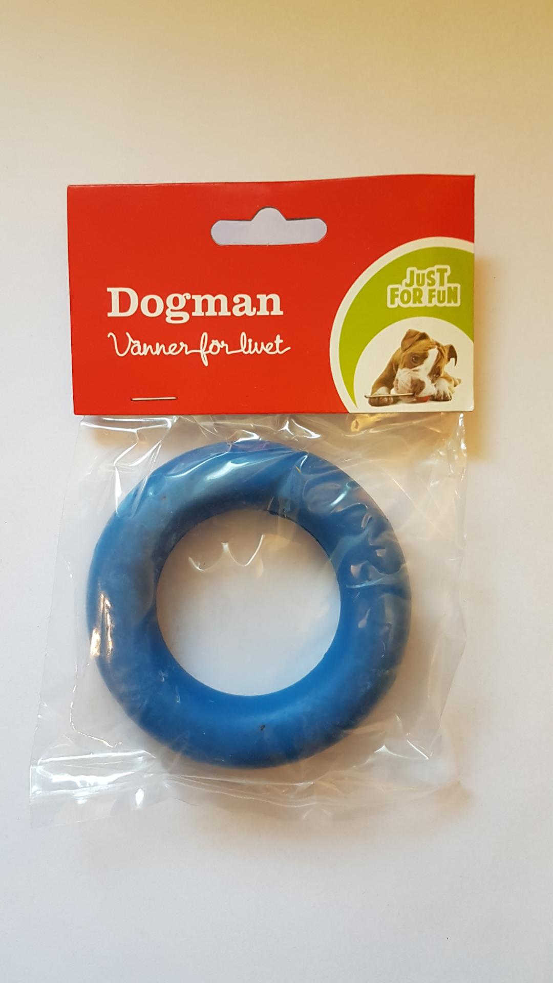 Dogman Gummiring 8,9cm Blå