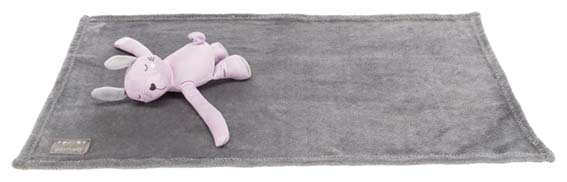Trixie Junior Cuddly Set Filt/Björn Plysch 75x50cm Grå/Ljuslila - 2
