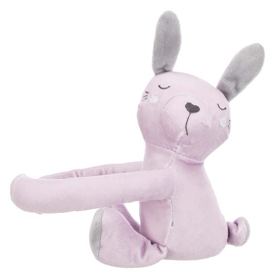 Trixie Junior Cuddly Set Filt/Björn Plysch 75x50cm Grå/Ljuslila - 9