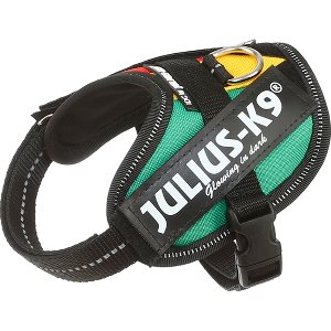Julius-K9 IDC Sele Baby 2 Africa Style 33-45 cm Röd/Grön/Gul