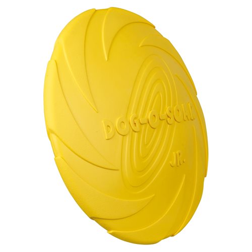 Hundleksak Frisbee Naturgummi Ø 18cm Gul
